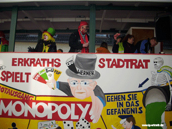 Karneval 2014 - Motto-Wagen der IG Erkrath