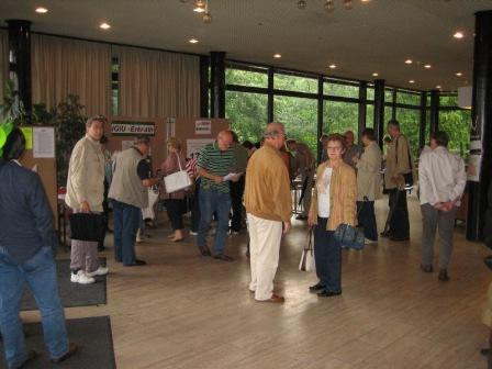 Infostand der IGIU (heute IG)-Erkrath in der Stadthalle