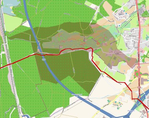 Trassenverlauf CO-Pipeline Mülheim